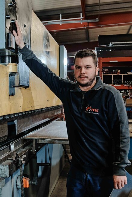 Christoph Bredthauer, Fahrzeugbaumeister der FEIG GmbH.