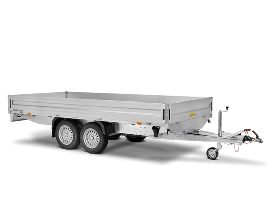 Trailer Tandem axle wheels in detail