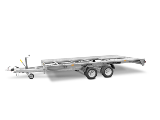 Trailer Car transporter, tiltable, tandem in detail