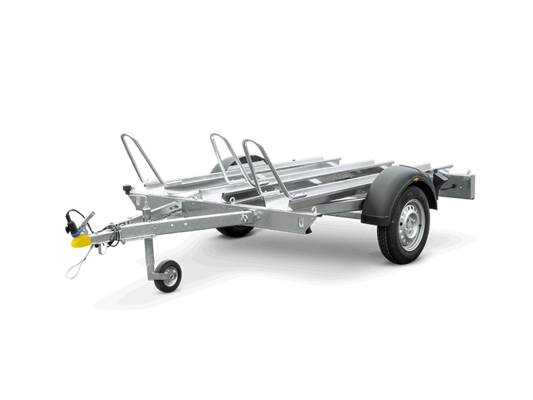 Aanhangwagen Motortransporter voor 3 motorfietsen in detail