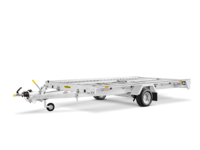 Aanhangwagen Autotransporter, kipbaar, enkel as in detail