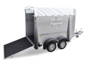 Trailer Tandem, Alu, slant front in detail