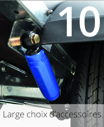 Large choix d’accessoires