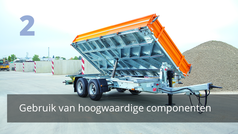 Gebruik van hoogwaardige componenten