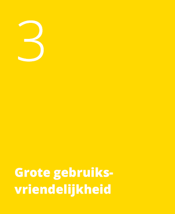 Grote gebruiksvriendelijkheid