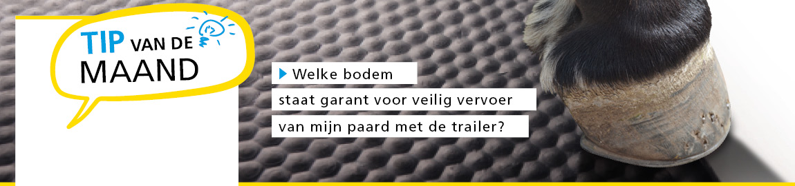 Welke bodem staat garant voor veilig vervoer van mijn paard met de trailer?