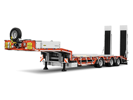 3-axle flatbed semi-trailer