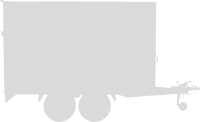 Tandem axle sandwich PurFerro, wheels out, side walls 30 mm silhouette sideview