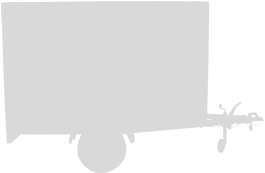 Poly-Alu-Kofferanhänger Tandem Silhouette Seite